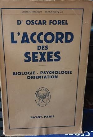 Seller image for L ACCORD DES SEXES. for sale by Libreria Lopez de Araujo