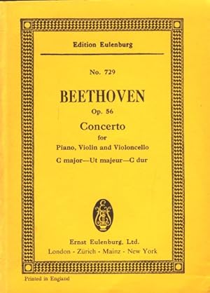 Beethoven ~ Concerto C major for Piano, Violin and Violoncello with Orchestra - Op. 56.