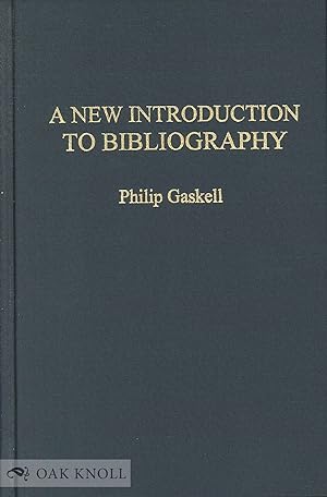 Seller image for NEW INTRODUCTION TO BIBLIOGRAPHY.|A for sale by Oak Knoll Books, ABAA, ILAB