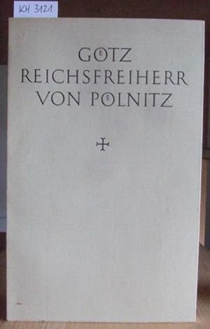 Bild des Verkufers fr Gtz Reichsfreiherr von Plnitz. Professor Dr. phil., Ordinarius fr Geschichte, insbesondere Wirtschafts- und Sozialgeschichte. Akademische Trauerfeier am 9. November 1967. zum Verkauf von Versandantiquariat Trffelschwein