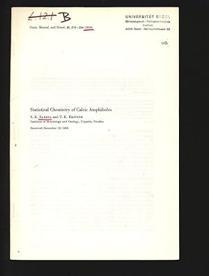 Seller image for Statistical Chemistry of Calcic Amphiboles. Contr. Mineral. and Petrol. 26, 276-284 (1970). for sale by Antiquariat Bookfarm