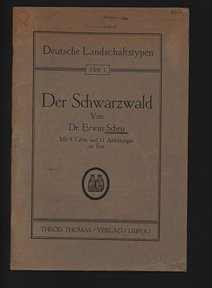 Imagen del vendedor de Der Schwarzwald. Deutsche Landschaftstypen, Heft 1. a la venta por Antiquariat Bookfarm