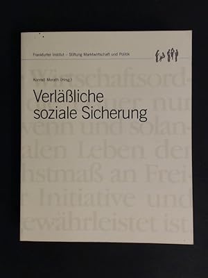 Imagen del vendedor de Verlliche soziale Sicherung. Mit Beitrgen von M. Bolat, W. Gerhardt u. a. a la venta por Wissenschaftliches Antiquariat Zorn
