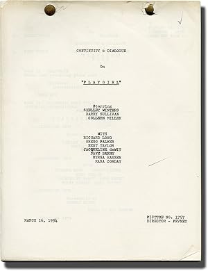 Bild des Verkufers fr Playgirl (Original post-production script for the 1954 film) zum Verkauf von Royal Books, Inc., ABAA