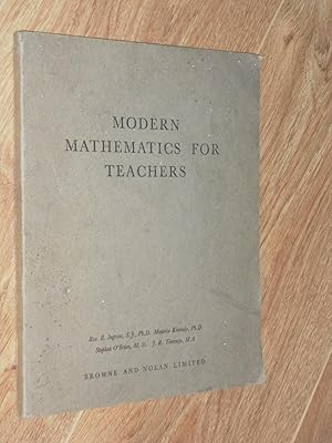 Seller image for Modern Mathematics for Teachers for sale by Dublin Bookbrowsers