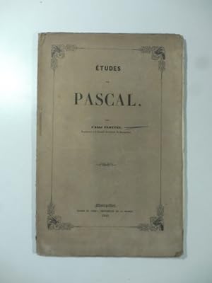 Etudes sur Pascal
