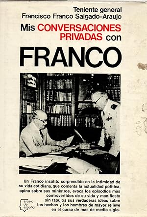 Imagen del vendedor de Mis conversaciones privadas con FRANCO a la venta por JP Livres