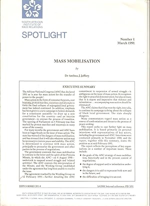 Seller image for Spotlight No. 1 March 1991 - Mass mobilisation for sale by Snookerybooks