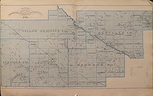 Map of Redwood, Yellow Medicine, Lincoln & Lyon Counties 1874