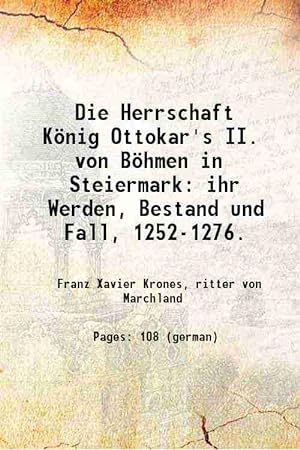 Franz Ritter Von Krones - AbeBooks