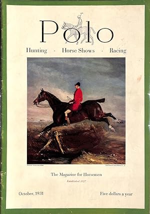 Seller image for Polo October, 1931 for sale by The Cary Collection