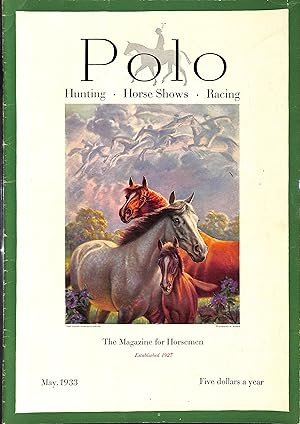 Seller image for Polo Magazine May, 1933 for sale by The Cary Collection