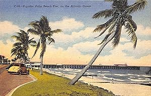 "Popular Palm Beach Pier, on the Atlantic Ocean" Post Card