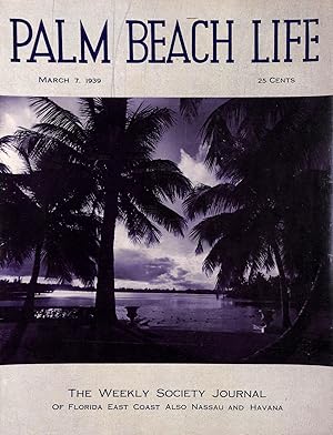 Palm Beach Life Magazine March 7, 1939