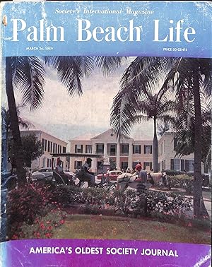 Palm Beach Life Magazine March 26, 1959