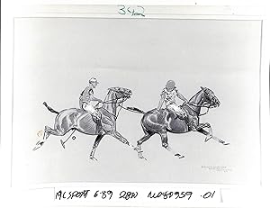 Image du vendeur pour Paul Desmond Brown 'Sands Point Polo' Glossy Photo mis en vente par The Cary Collection