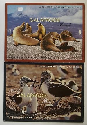 Bild des Verkufers fr Galapagos Animals / Birds (A Collection of 8 Prints each, in binders) Animales de / Aves de zum Verkauf von Silicon Valley Fine Books