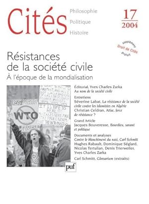 REVUE CITES n.17 : résistance de la société civile ; à l'époque de la mondialisation (édition 2004)