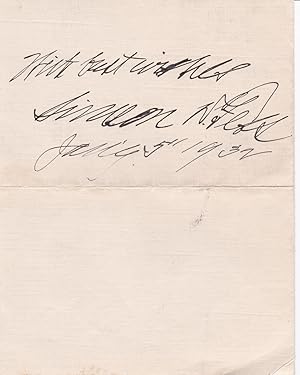 LETTER FROM A YOUNG AUTOGRAPH COLLECTOR INSCRIBED AND SIGNED ON THE RECTO BY AMERICAN POLITICIAN ...