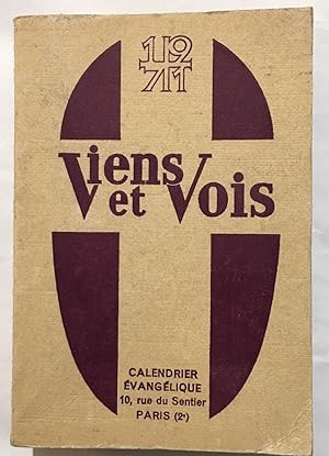 Viens et vois / cahier évangélique 1971