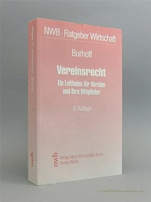 Seller image for Vereinsrecht. Ein Leitfaden fr Vereine und ihre Mitglieder. for sale by Bibliotheca Botanica