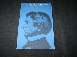 Bild des Verkufers fr The University of Rochester Library Bulletin, Volume XXXI, Number 1, Autumn 1978: William Henry Seward Issue zum Verkauf von Works on Paper