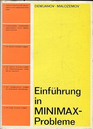 Imagen del vendedor de Einfhrung in Minimax-Probleme. a la venta por Antiquariat am Flughafen