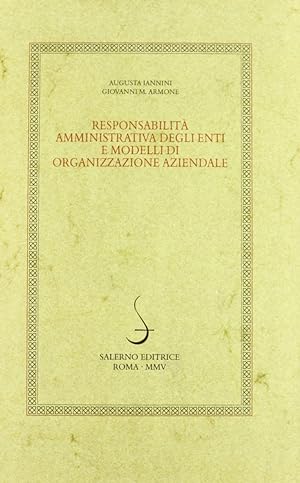 Immagine del venditore per Responsabilit amministrativa degli enti e modelli di organizzazione aziendale venduto da Libro Co. Italia Srl