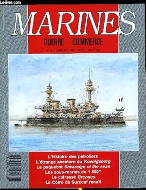 Bild des Verkufers fr MARINES - GUERRE - COMMERCE N 14 - Le Sovereign of the seas par Roland Grard, L'trange campagne des marins du Koenigsberg par Yves Buffetaut, Les croiseurs aux auxiliaires par Marc Saibne, Les sous-marins de 1500 T par Claude Picard zum Verkauf von Le-Livre