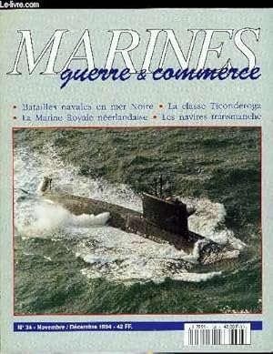 Imagen del vendedor de MARINES, GUERRE & COMMERCE N 34 - Les croiseurs classe Ticonderoga par Gilles Perez, Les navires transmanche par Jean Franois Durand, Batailles navales en mer noire par Yves Buffetaut, Les mouilleurs de mines par Grard Garier, La marine royale a la venta por Le-Livre