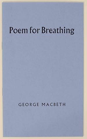 Seller image for Poem for Breathing for sale by Jeff Hirsch Books, ABAA