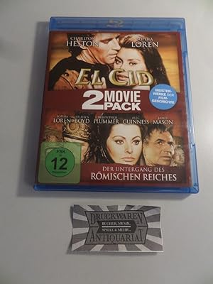 Imagen del vendedor de 2 Movie Pack : El Cid / Der Untergang des rmischen Reiches [2 Blu-rays]. a la venta por Druckwaren Antiquariat