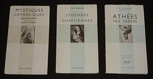 Bild des Verkufers fr Collection Catholique Gallimard : Mystiques catholiques mditerranens - Lgendes chrtiennes - Athes mes frres (3 volumes) zum Verkauf von Abraxas-libris