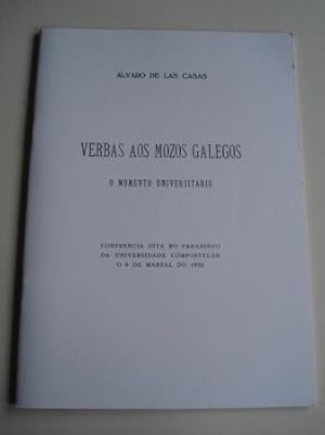 Immagine del venditore per Verbas aos mozos galegos. O momento universitario.Conferencia dita no paraninfo da Universidade composteln o 9 de marzal do 1933 venduto da GALLAECIA LIBROS