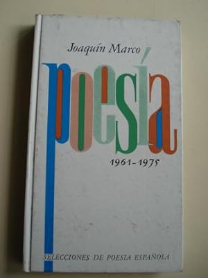 Imagen del vendedor de Poesa 1961-1975 a la venta por GALLAECIA LIBROS