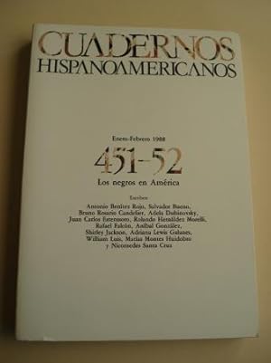 Imagen del vendedor de CUADERNOS HISPANOAMERICANOS. 451-52. Enero-Febrero 1988. Los negros en Amrica a la venta por GALLAECIA LIBROS