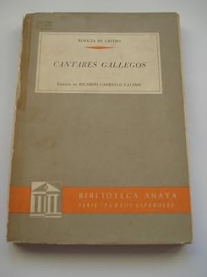 Imagen del vendedor de Cantares gallegos a la venta por GALLAECIA LIBROS