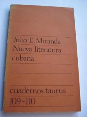 Imagen del vendedor de Nueva literatura cubana a la venta por GALLAECIA LIBROS