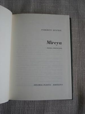 Imagen del vendedor de Mireya. Poema provenzal a la venta por GALLAECIA LIBROS