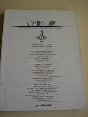 Image du vendeur pour A TRABE DE OURO. Publicacin galega de pensamento crtico. N 21 - Tomo I. Xaneiro-Febreiro-Marzo, 1995, 1992 mis en vente par GALLAECIA LIBROS