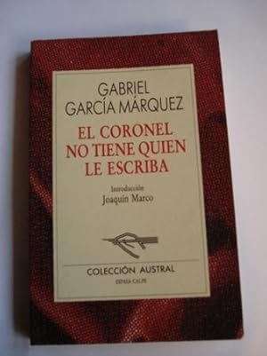 Imagen del vendedor de El coronel no tiene quien le escriba a la venta por GALLAECIA LIBROS