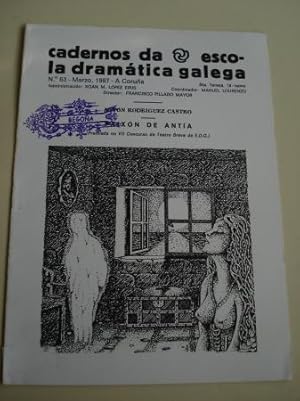 Imagen del vendedor de Cadernos da Escola Dramtica Galega. N 63. Marzo, 1987. Paixn de Anta a la venta por GALLAECIA LIBROS