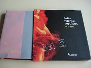 Bailes y danzas populares de España. Cada baile tiene un sello de Correos conmemorativo. Libro en...