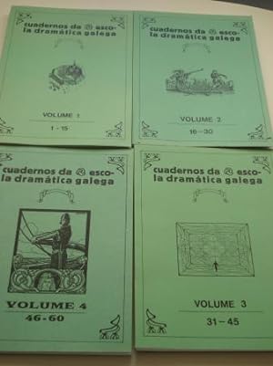 Cuadernos / cadernos da Escola Dramática Galega. Colección completa (105 cadernos) - 4 tomos + Ca...