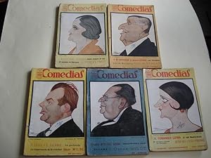 Comedias. Revista semanal. 5 ejemplares (1926 - 1927 - 1928)