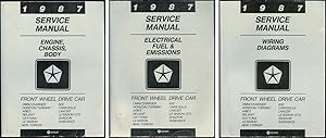 1987 Service Manual: Front Wheel Drive Car (3 volume set:).