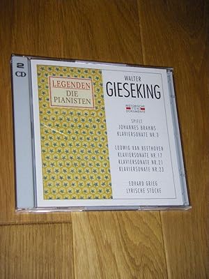 Bild des Verkufers fr Walter Gieseking spielt Brahms/Beethoven/Grieg (Legenden - Die Pianisten) (CD) zum Verkauf von Versandantiquariat Rainer Kocherscheidt