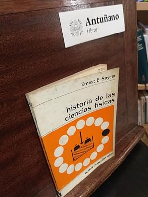 Seller image for Historia de las Ciencias Fsicas for sale by Libros Antuano