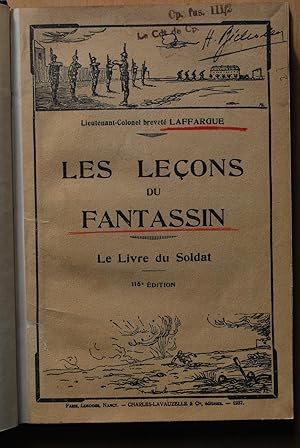 Les leçons du fantassin. Le livre du soldat.