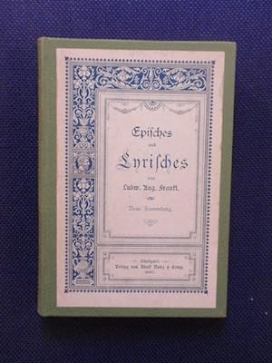 Bild des Verkufers fr Episches und Lyrisches. Neue Sammlung. zum Verkauf von Antiquariat Klabund Wien